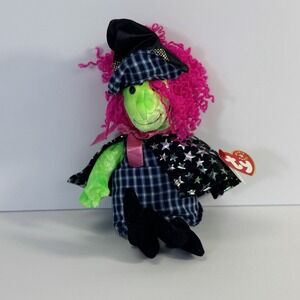 NWT Ty Beanie Baby - SCARY the Witch (7 Inch) Plush Stuffed Animal Toy Halloween